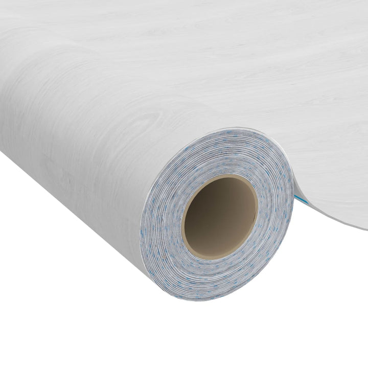selvklæbende dørfolie 4 stk. 210x90 cm PVC hvidt træ