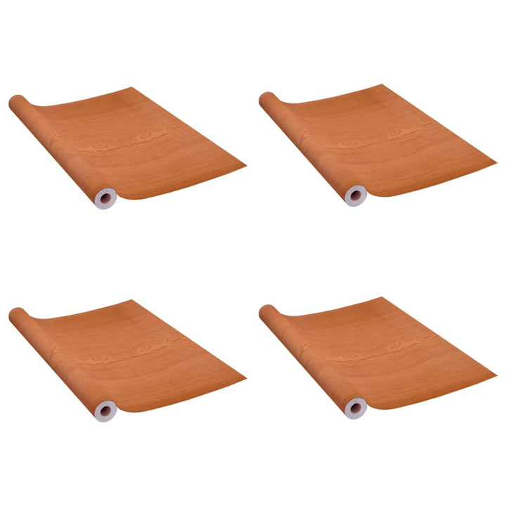 selvklæbende dørfolie 4 stk. 210x90 cm PVC lyst egetræ