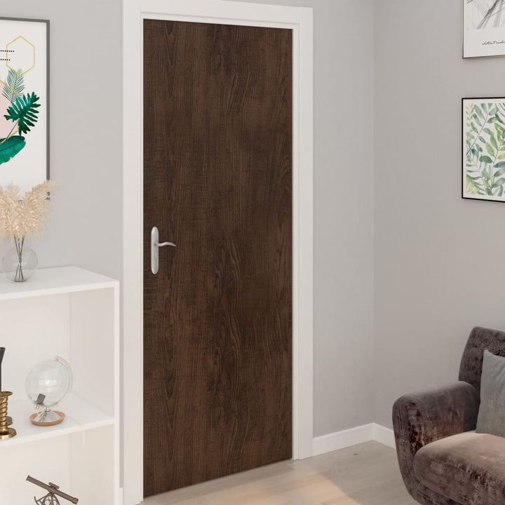 selvklæbende møbelfolie 2 stk. 500x90 cm PVC mørkt egetræ