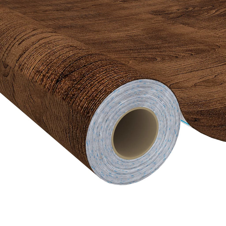 selvklæbende møbelfolie 2 stk. 500x90 cm PVC mørkt egetræ
