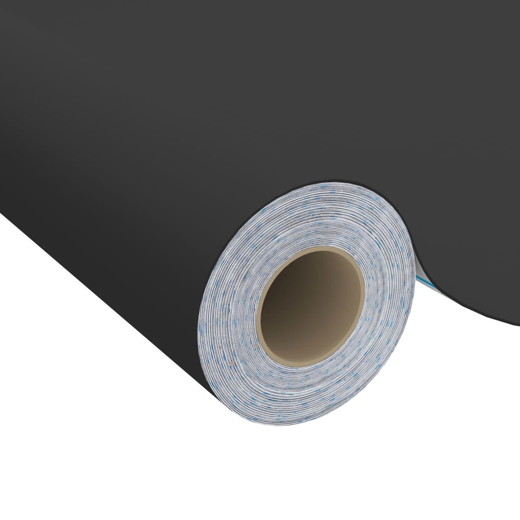 selvklæbende møbelfolie 2 stk. 500x90 cm PVC sort