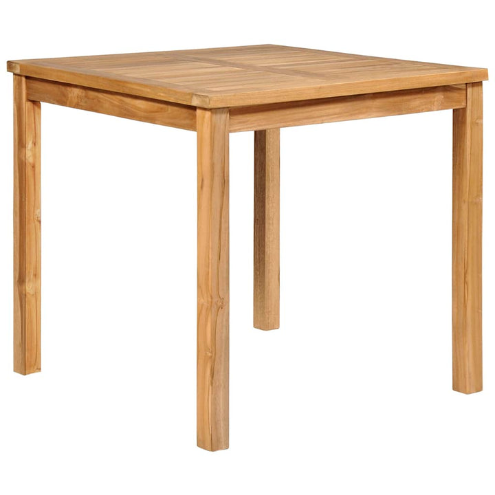 havespisesæt 3 dele 80x80 cm massivt teaktræ
