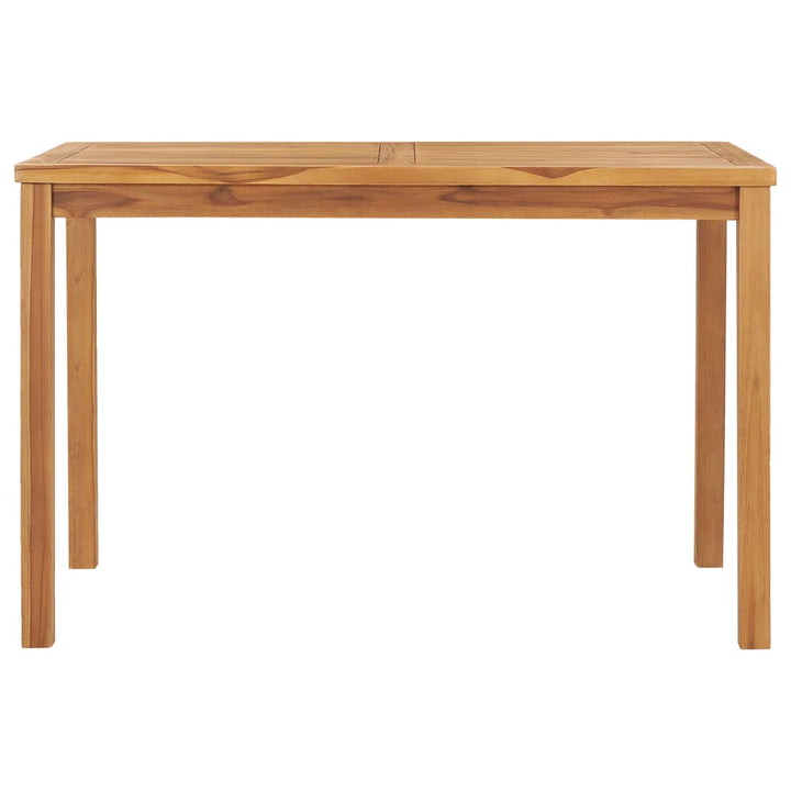 5-delt havespisesæt 120x70 cm massivt teaktræ