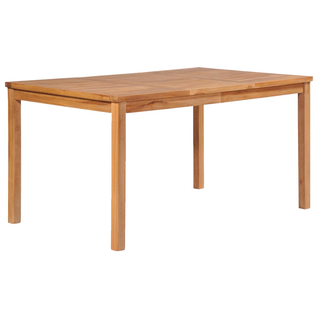 7-delt havespisesæt 150x90 cm massivt teaktræ