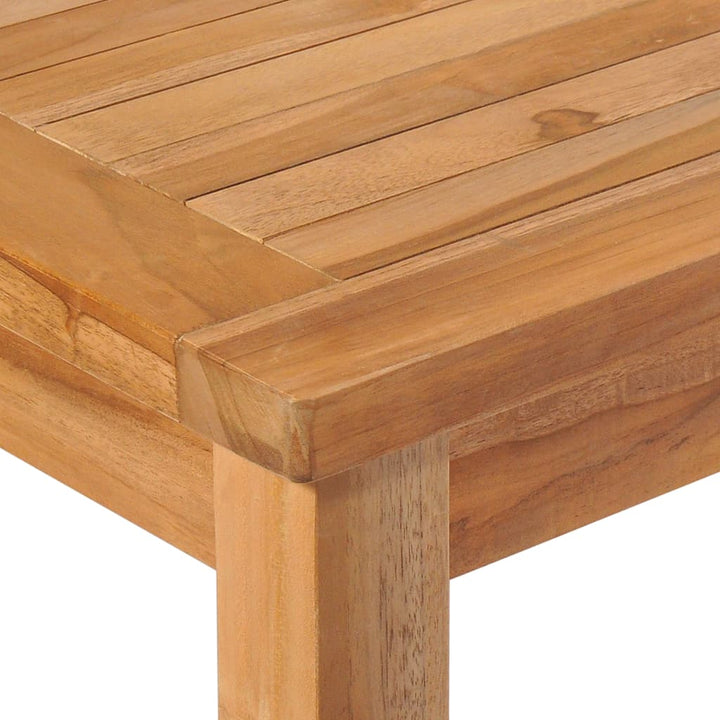 5-delt havespisesæt 150x90 cm massivt teaktræ