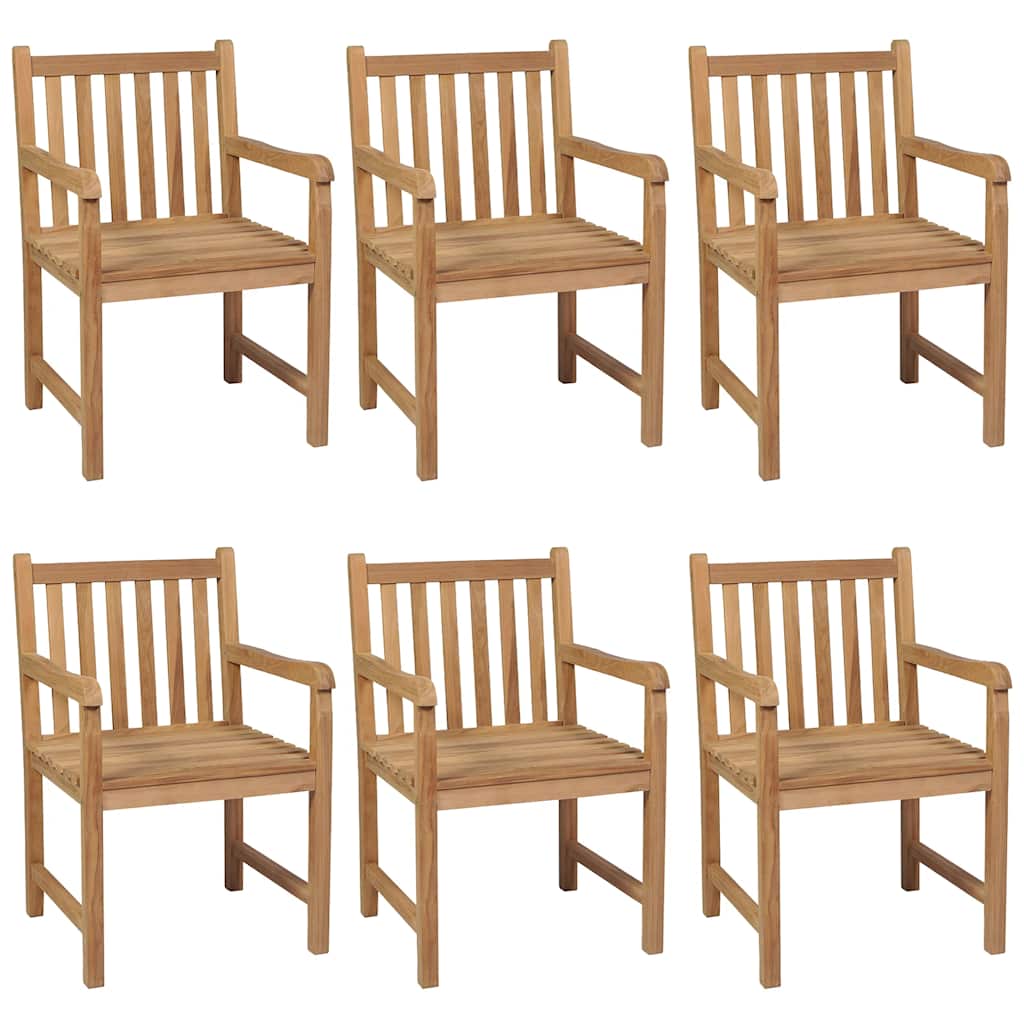 7-delt havespisesæt 150x90 cm massivt teaktræ