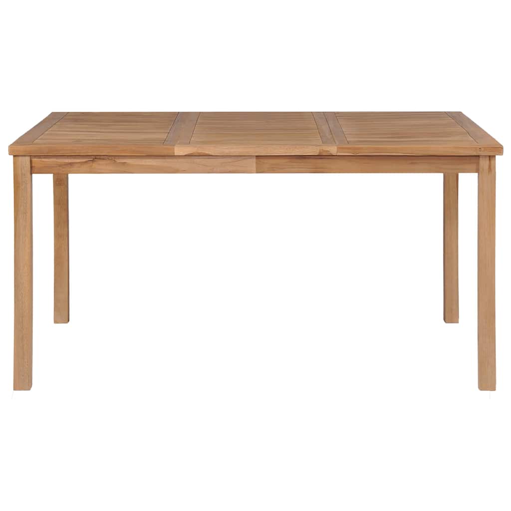 7-delt havespisesæt 150x90 cm massivt teaktræ