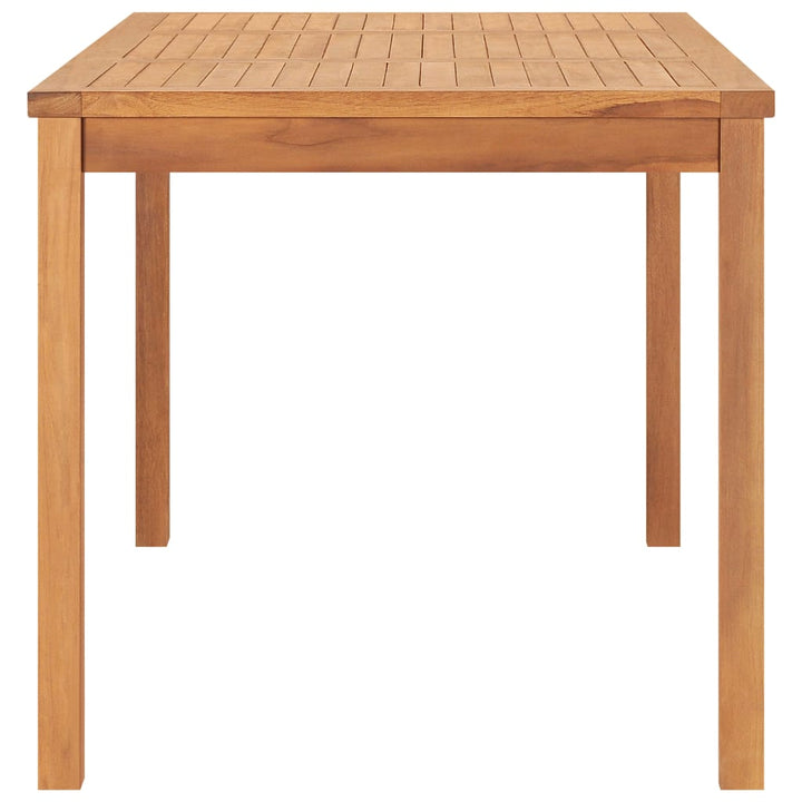 7-delt havespisesæt 160x80 cm massivt teaktræ