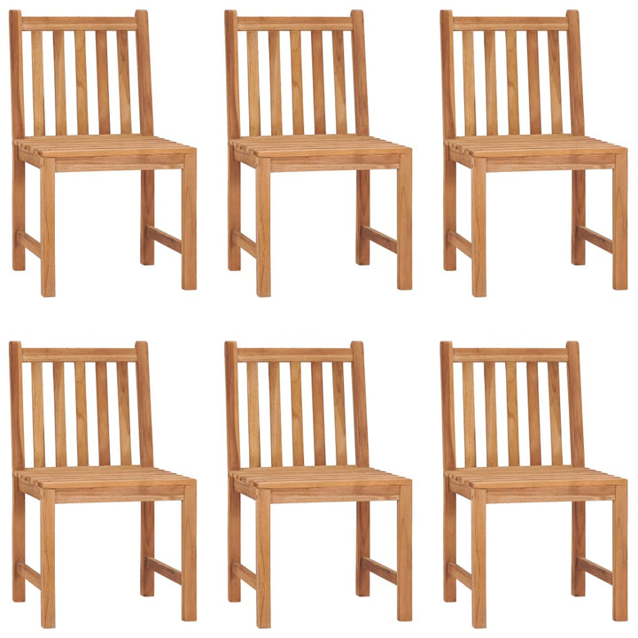 7-delt havespisesæt 180x90 cm massivt teaktræ