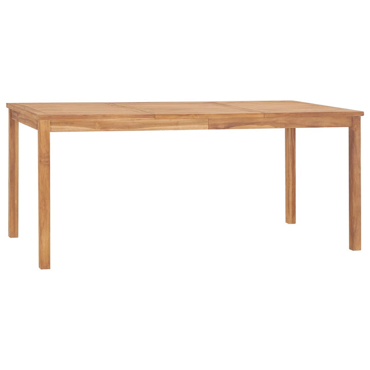 7-delt havespisesæt 180x90 cm massivt teaktræ