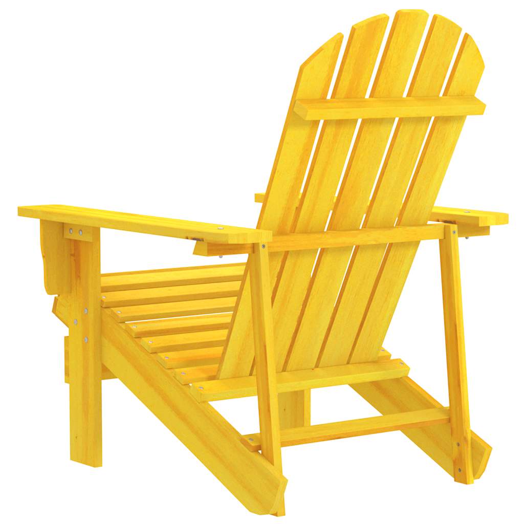 Adirondack-havestol massivt grantræ gul