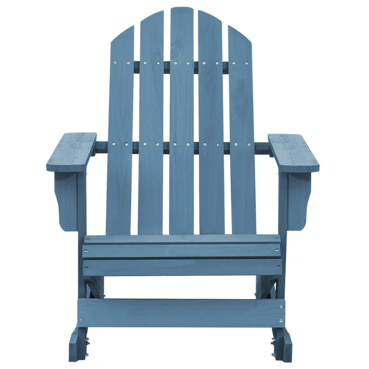 Adirondack-gyngestol massivt grantræ blå