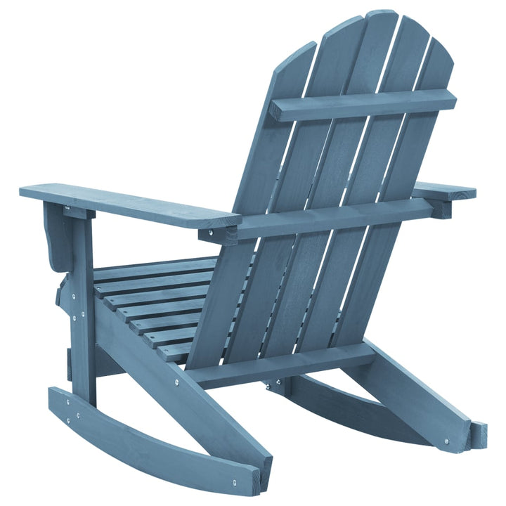 Adirondack-gyngestol massivt grantræ blå