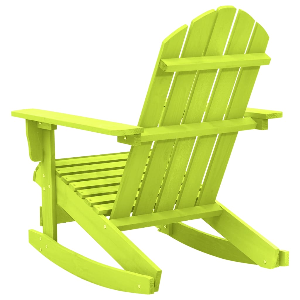 Adirondack-gyngestol massivt grantræ grøn