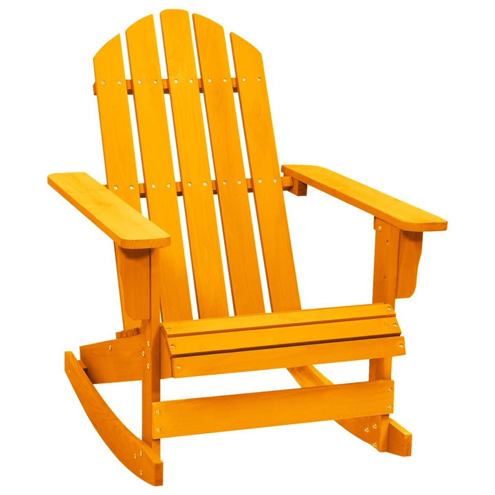 Adirondack-gyngestol massivt grantræ orange