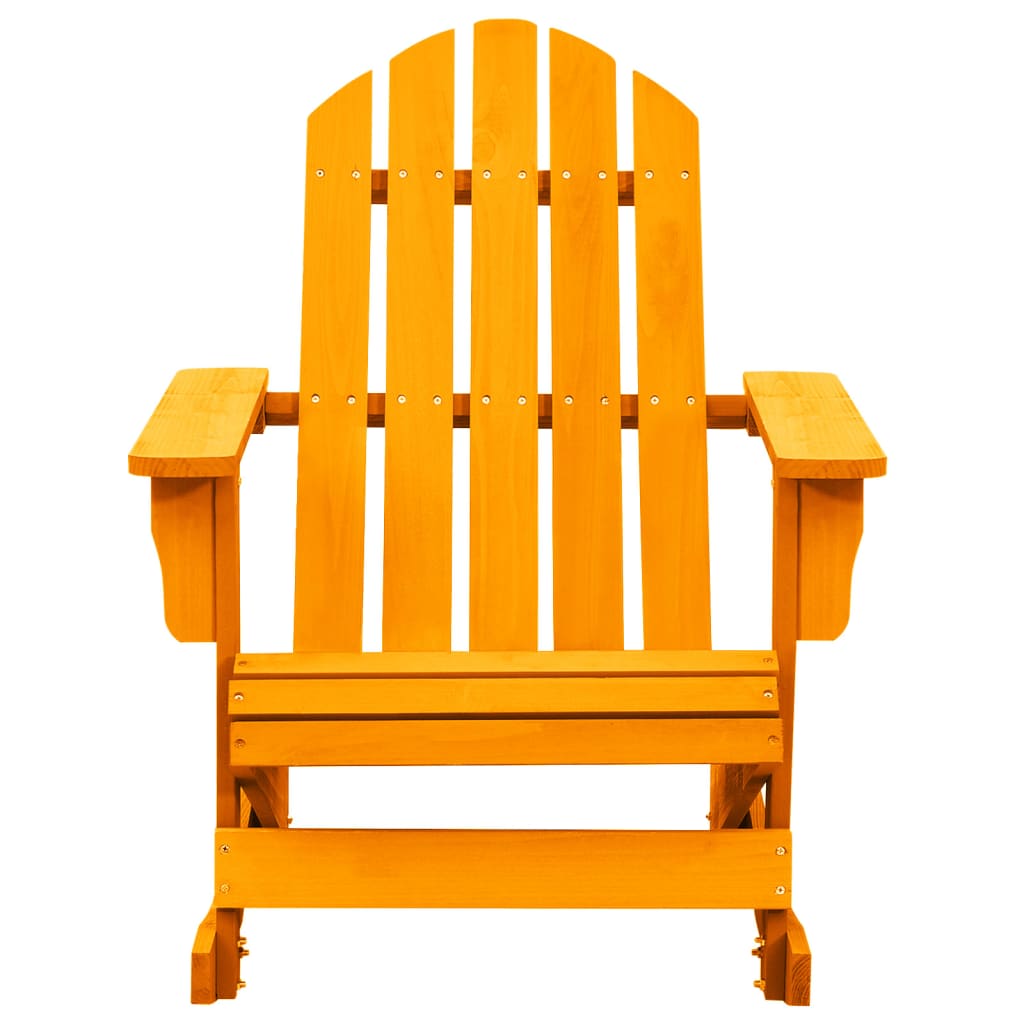 Adirondack-gyngestol massivt grantræ orange