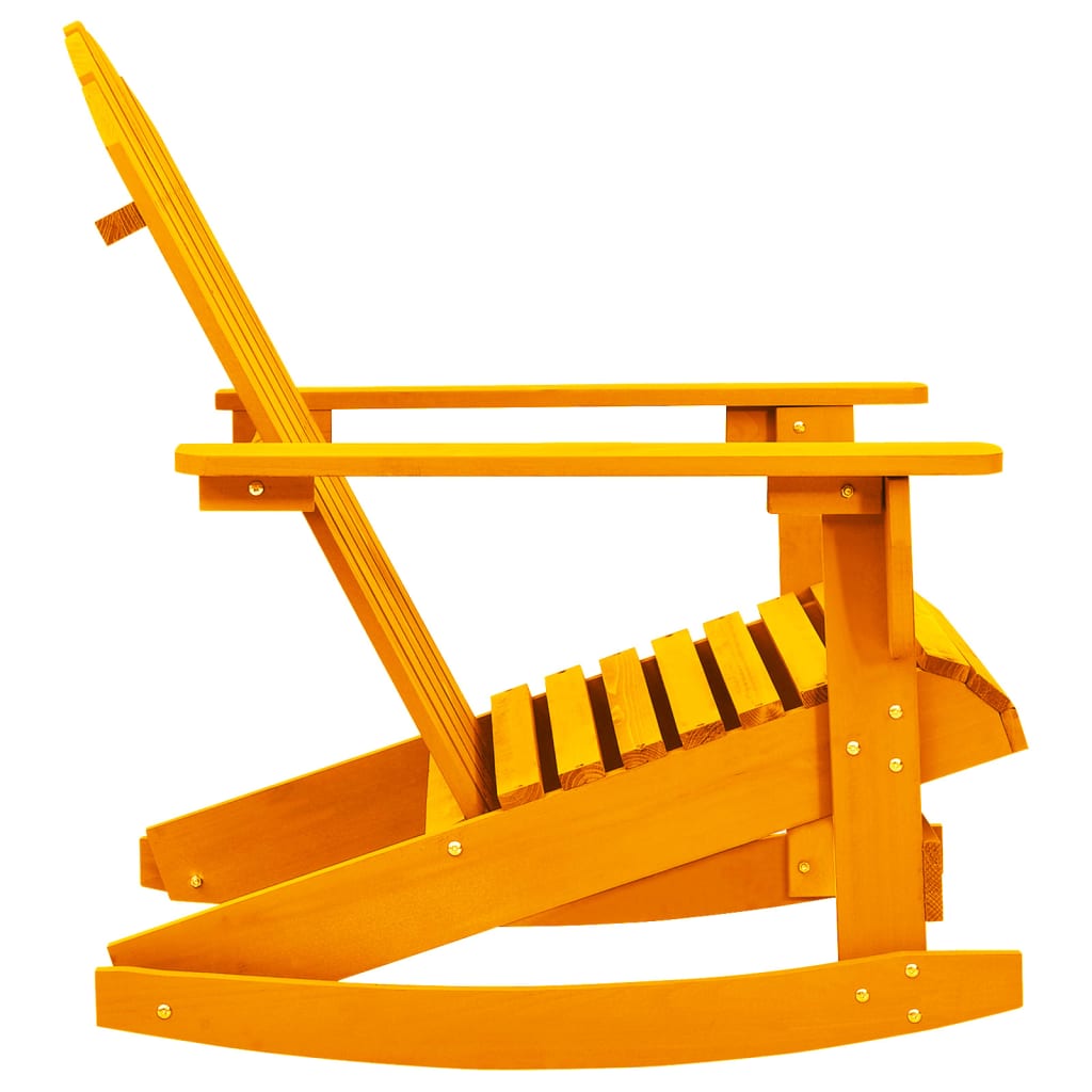 Adirondack-gyngestol massivt grantræ orange