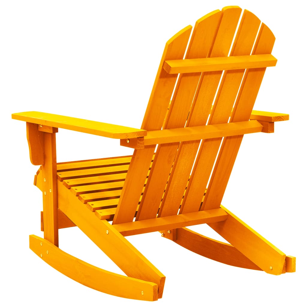 Adirondack-gyngestol massivt grantræ orange