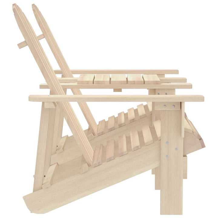 Adirondack-havestole med tebord massivt grantræ