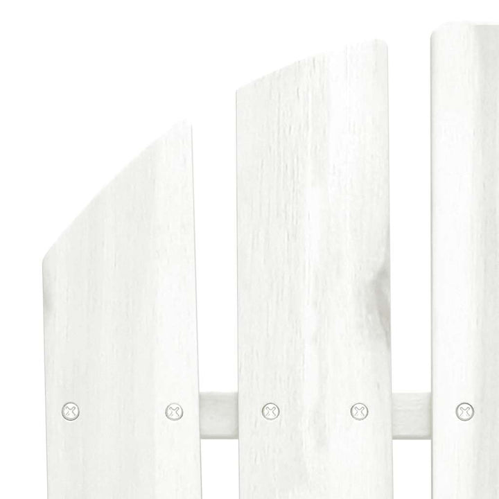 2-personers Adirondack-havestol massivt grantræ hvid