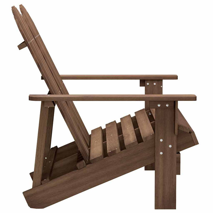 2-personers Adirondack-havestol massivt grantræ brun