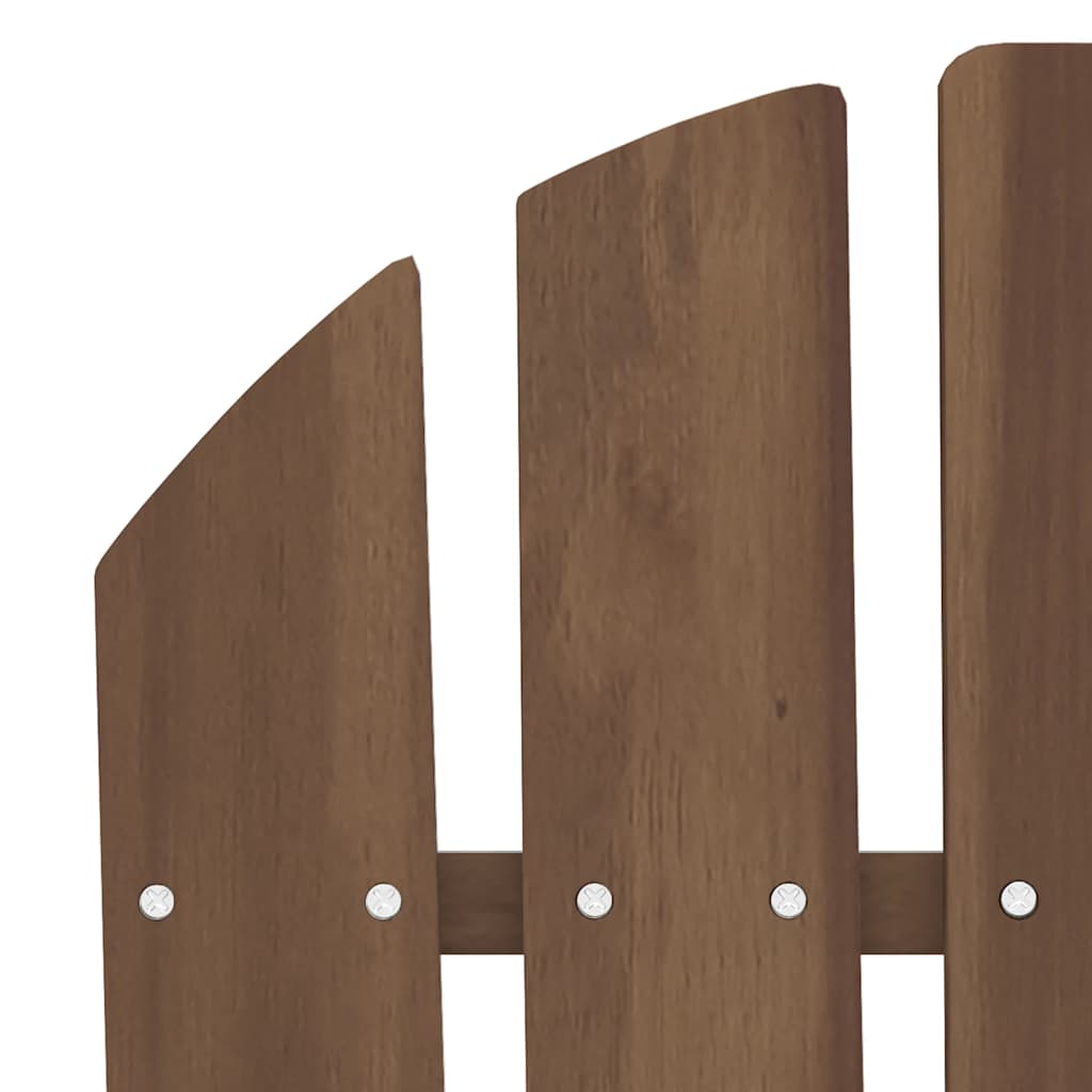 2-personers Adirondack-havestol massivt grantræ brun