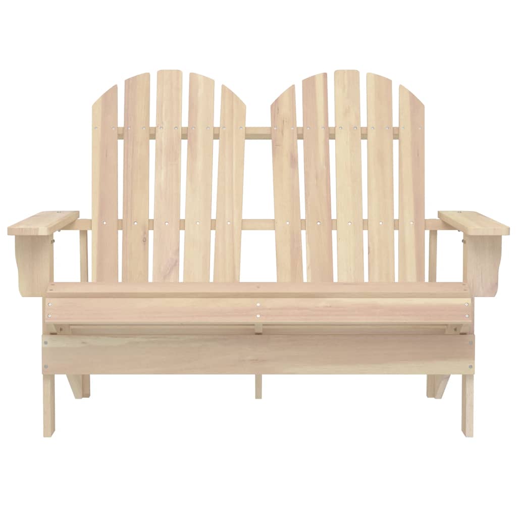2-personers Adirondack-havestol massivt grantræ