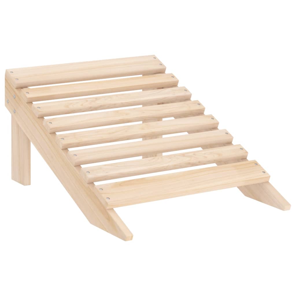 2-personers Adirondack-havestol med fodstøtte grantræ