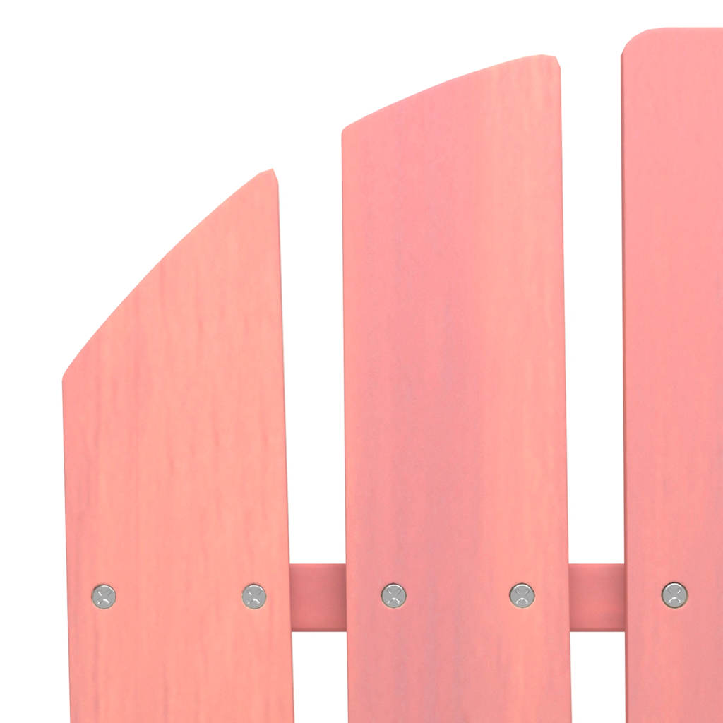 2-personers Adirondack-havestol med fodstøtte grantræ pink