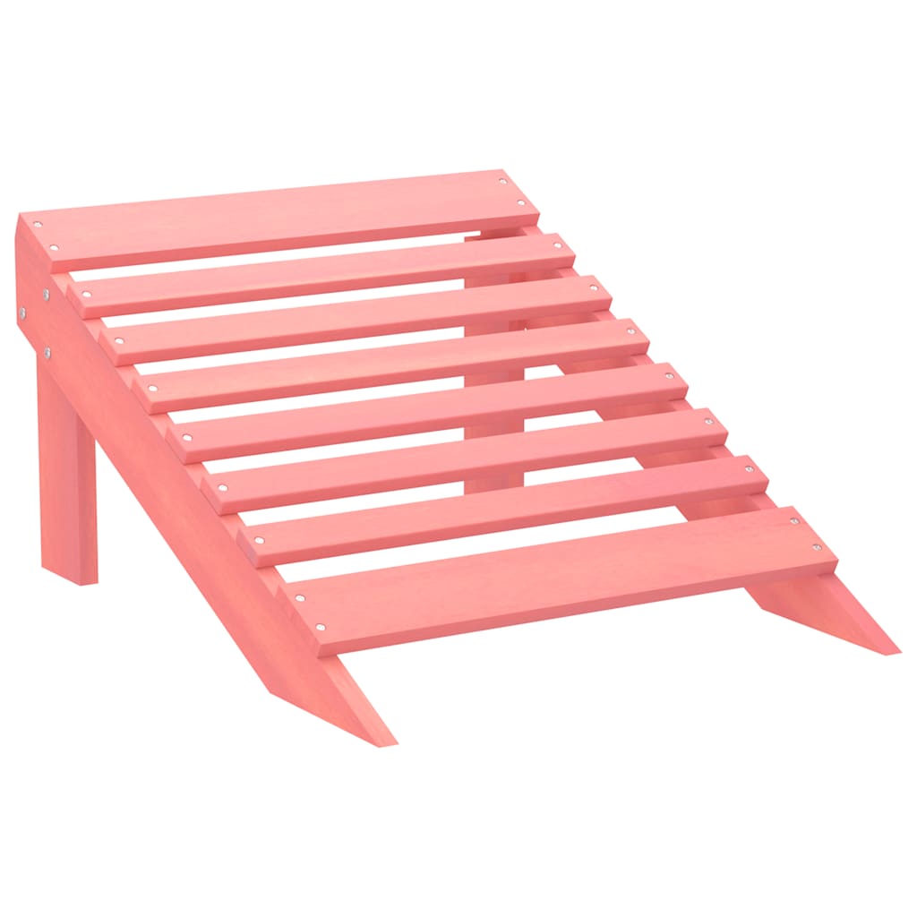 2-personers Adirondack-havestol med fodstøtte grantræ pink
