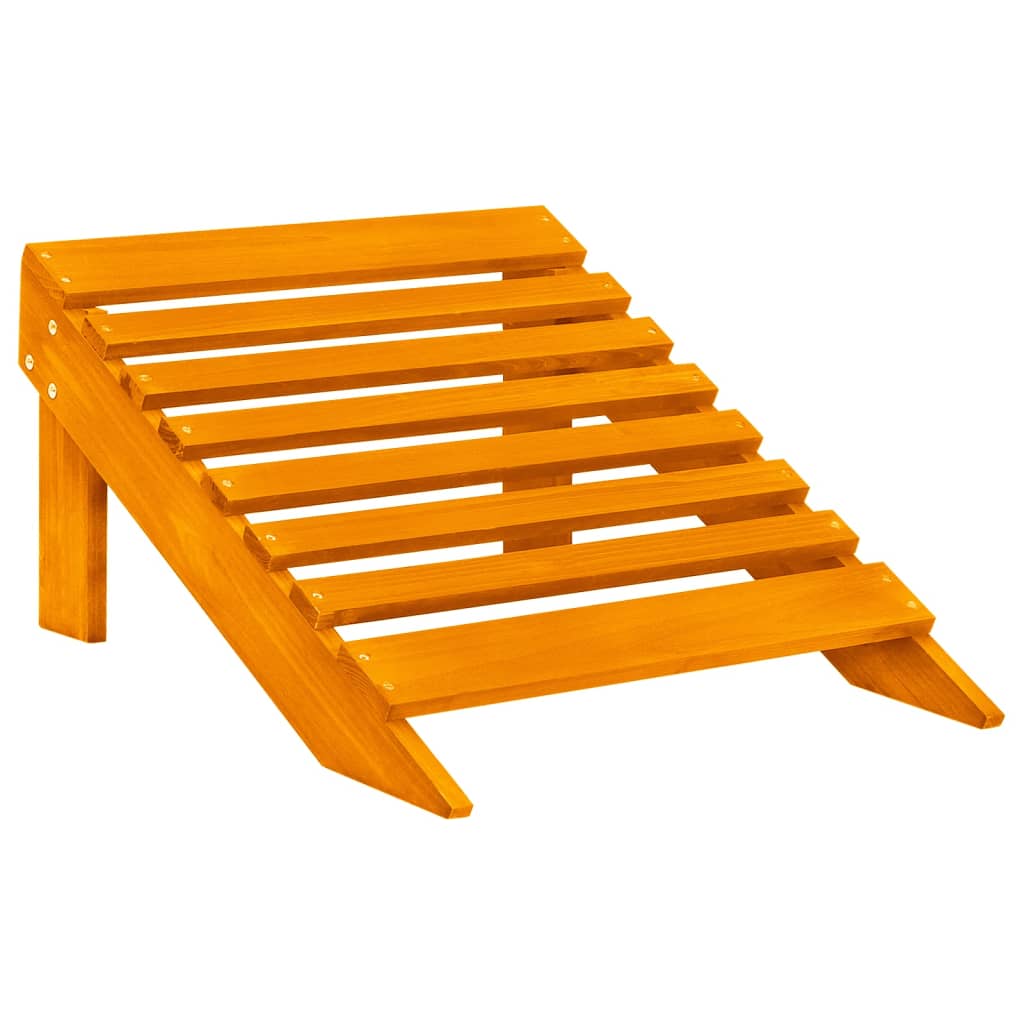 2-personers Adirondack-havestol med fodstøtte grantræ orange