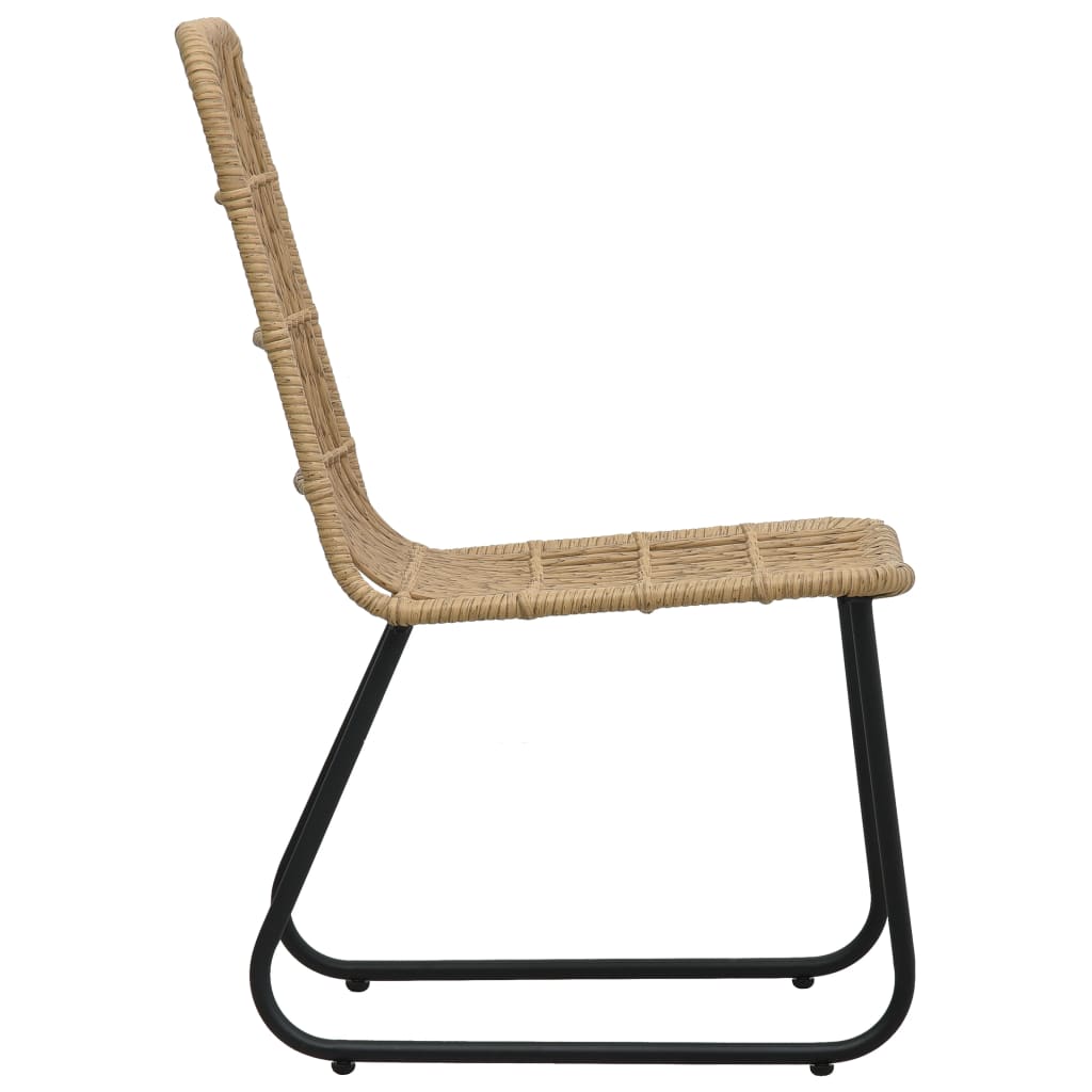 udendørs spisebordssæt 9 dele polyrattan og glas