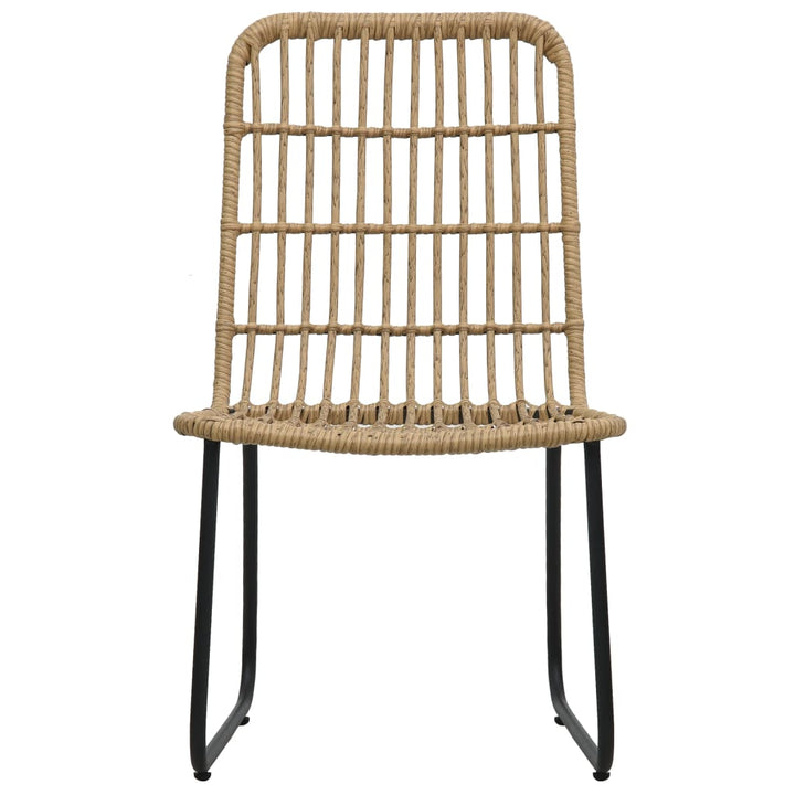 udendørs spisebordssæt 9 dele polyrattan og glas