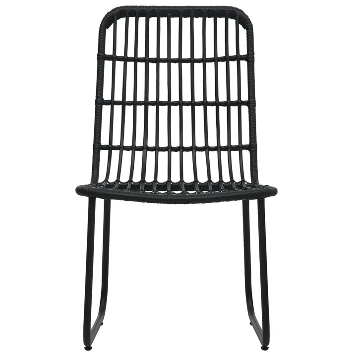udendørs spisebordssæt 5 dele polyrattan og glas