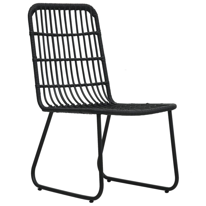 udendørs spisebordssæt 5 dele polyrattan og glas