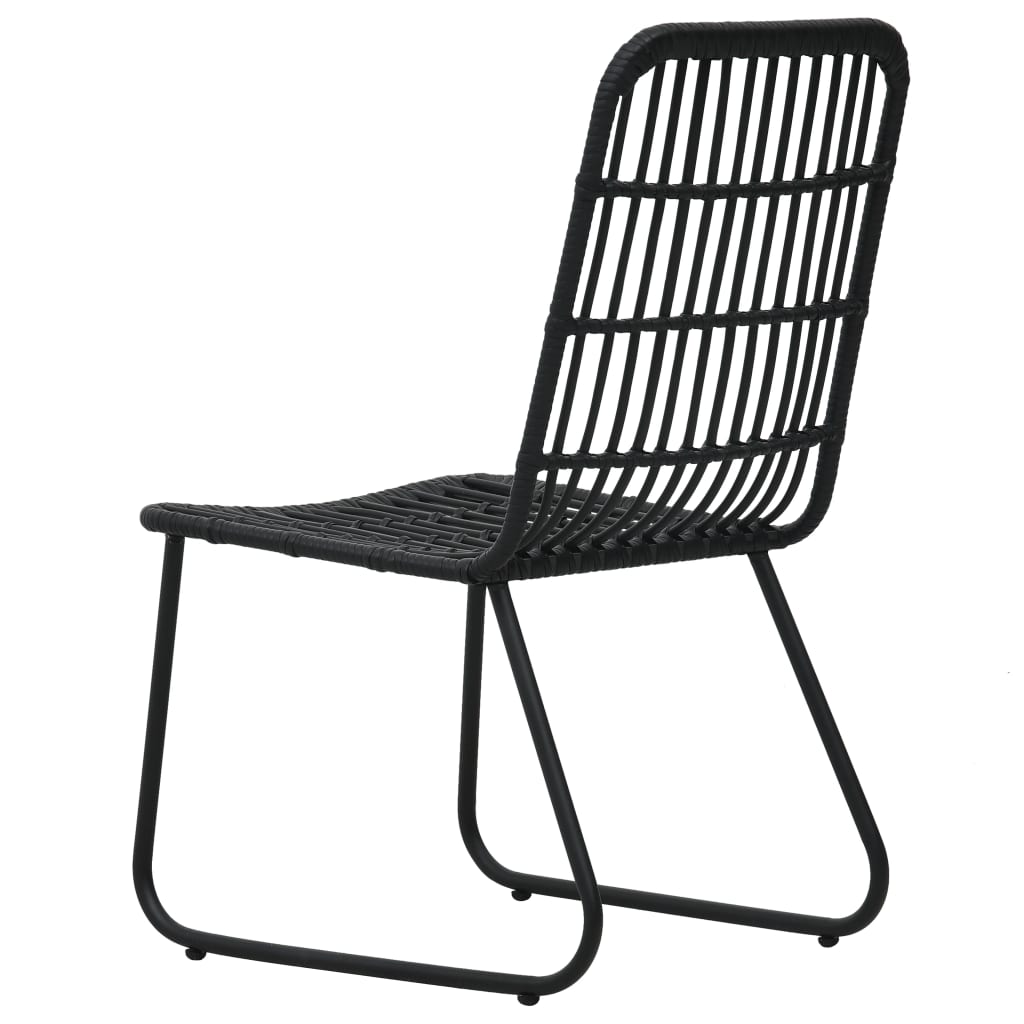 udendørs spisebordssæt 7 dele polyrattan og glas