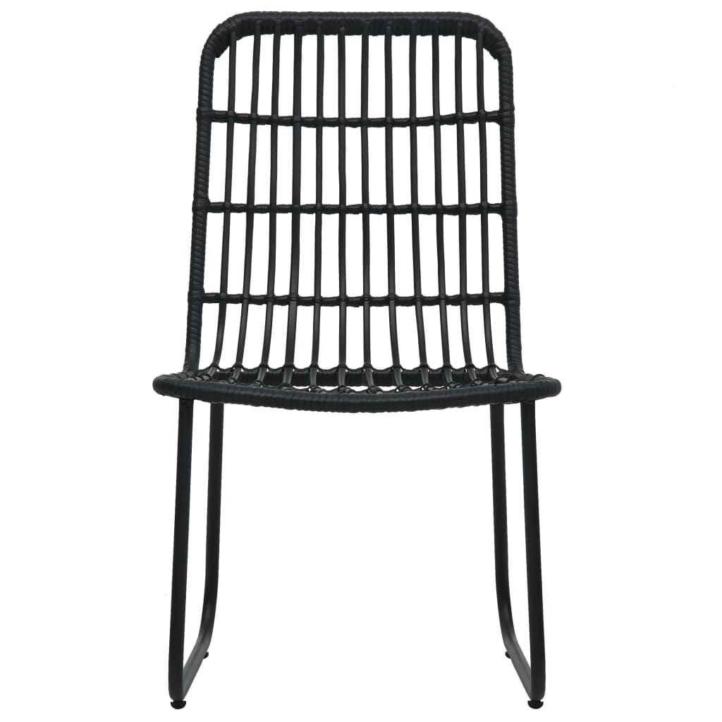udendørs spisebordssæt 7 dele polyrattan og glas