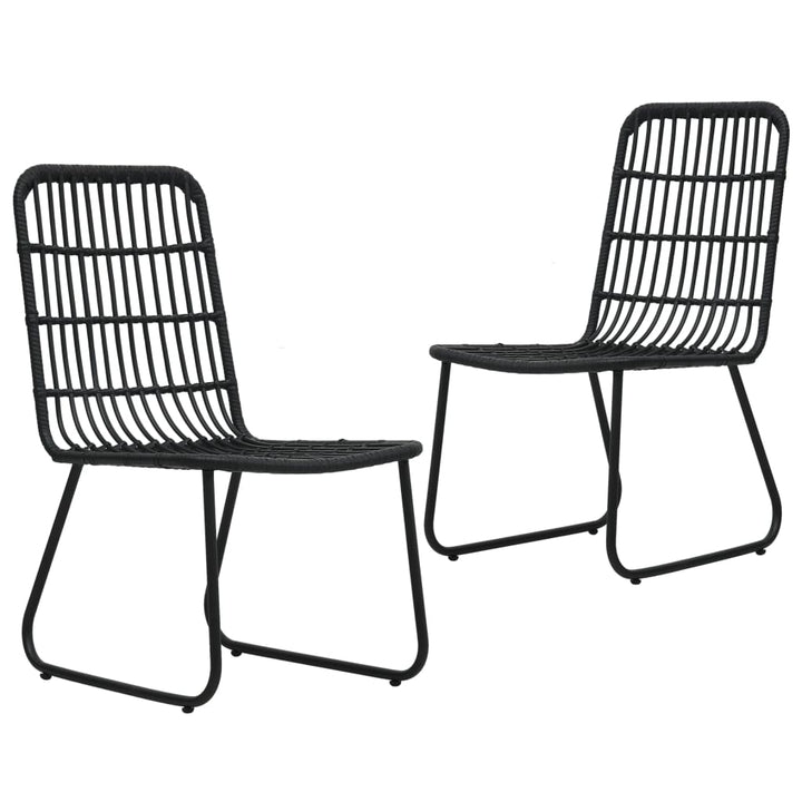 udendørs spisebordssæt 3 dele polyrattan og glas