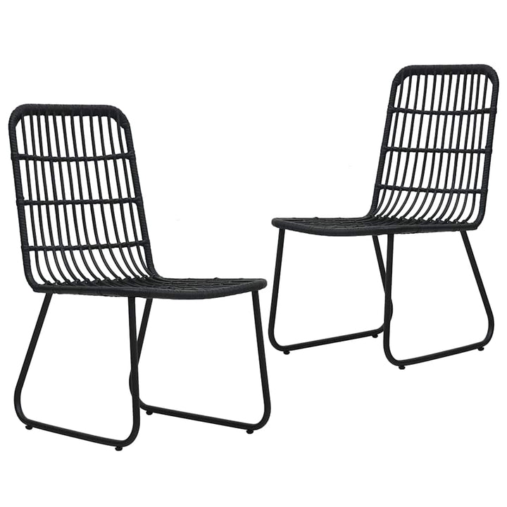 udendørs spisebordssæt 3 dele polyrattan og glas
