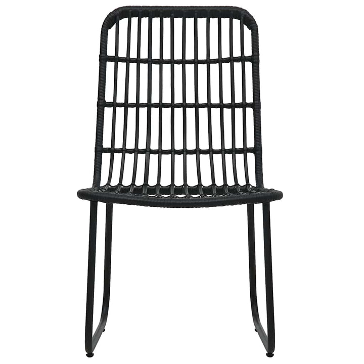 udendørs spisebordssæt 5 dele polyrattan og glas