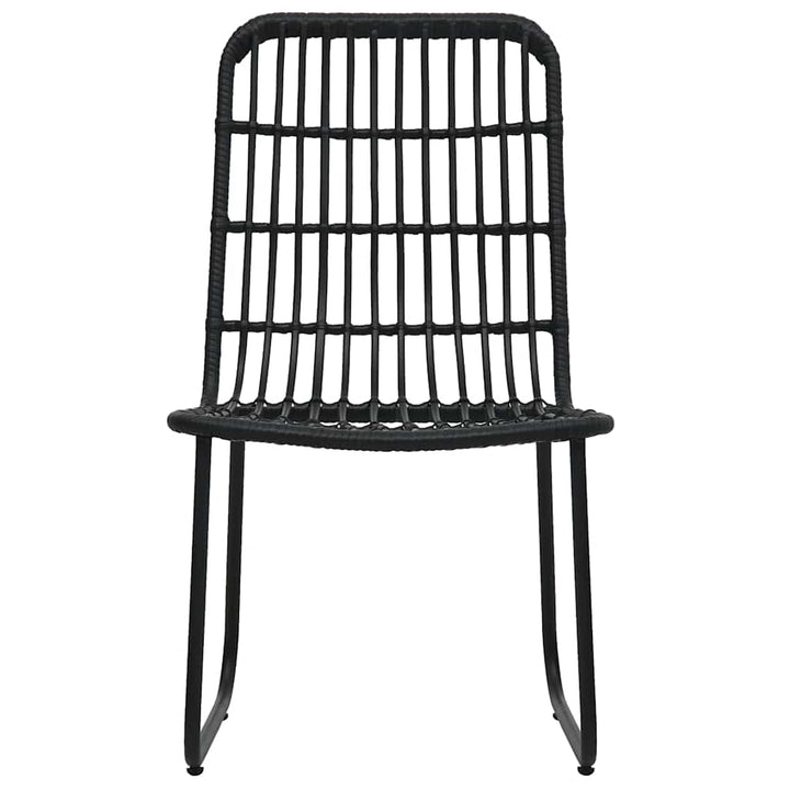 udendørs spisebordssæt 5 dele polyrattan og glas