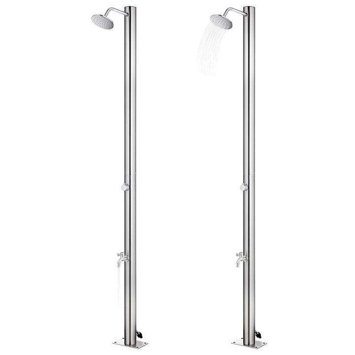 havebruser 215 cm rustfrit stål