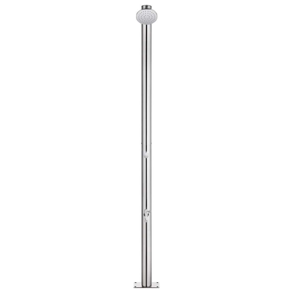 havebruser 215 cm rustfrit stål
