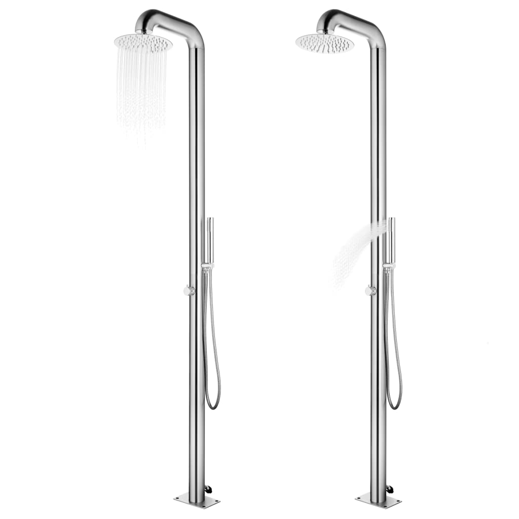 havebruser 225 cm rustfrit stål