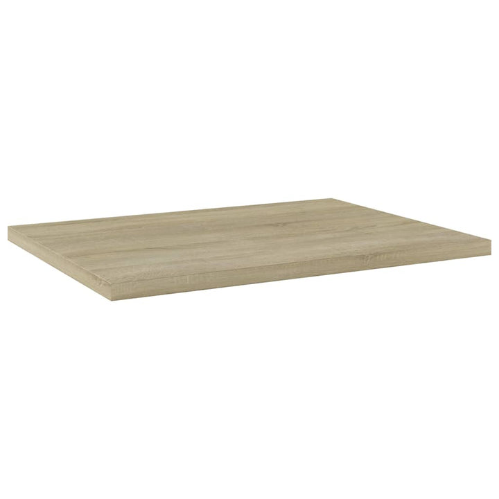 boghylder 8 stk. 40x30x1,5 cm konstrueret træ sonoma-eg