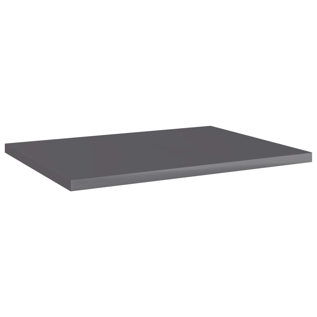 boghylder 8 stk. 40x30x1,5 cm konstrueret træ grå højglans