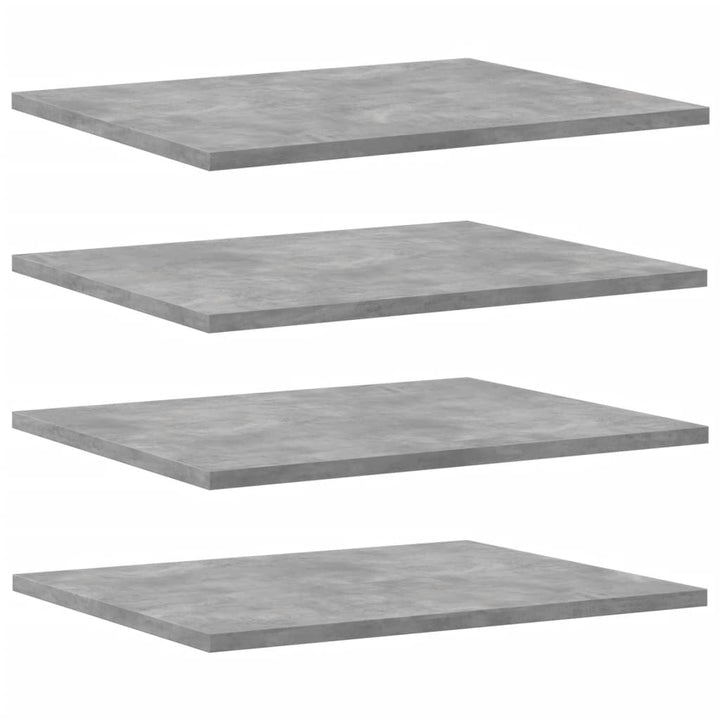 boghylder 8 stk. 40x50x1,5 cm konstrueret træ betongrå