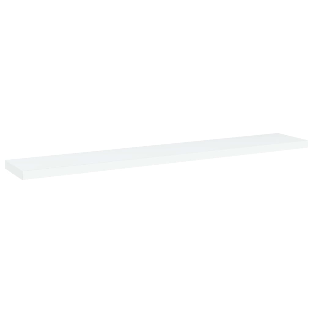boghylder 4 stk. 60x10x1,5 cm konstrueret træ hvid