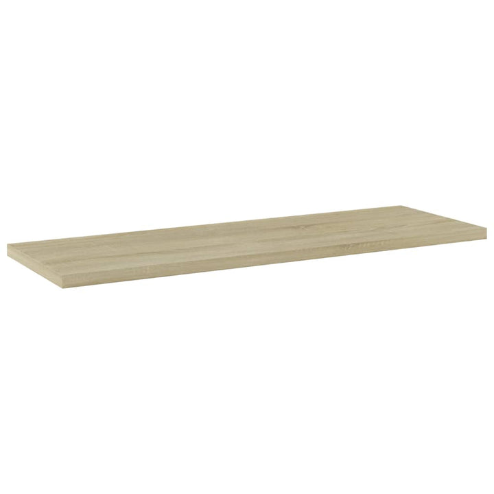 boghylder 4 stk. 60x20x1,5 cm konstrueret træ sonoma-eg