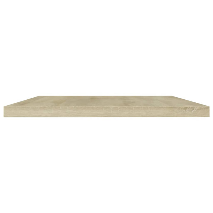 boghylder 4 stk. 60x20x1,5 cm konstrueret træ sonoma-eg